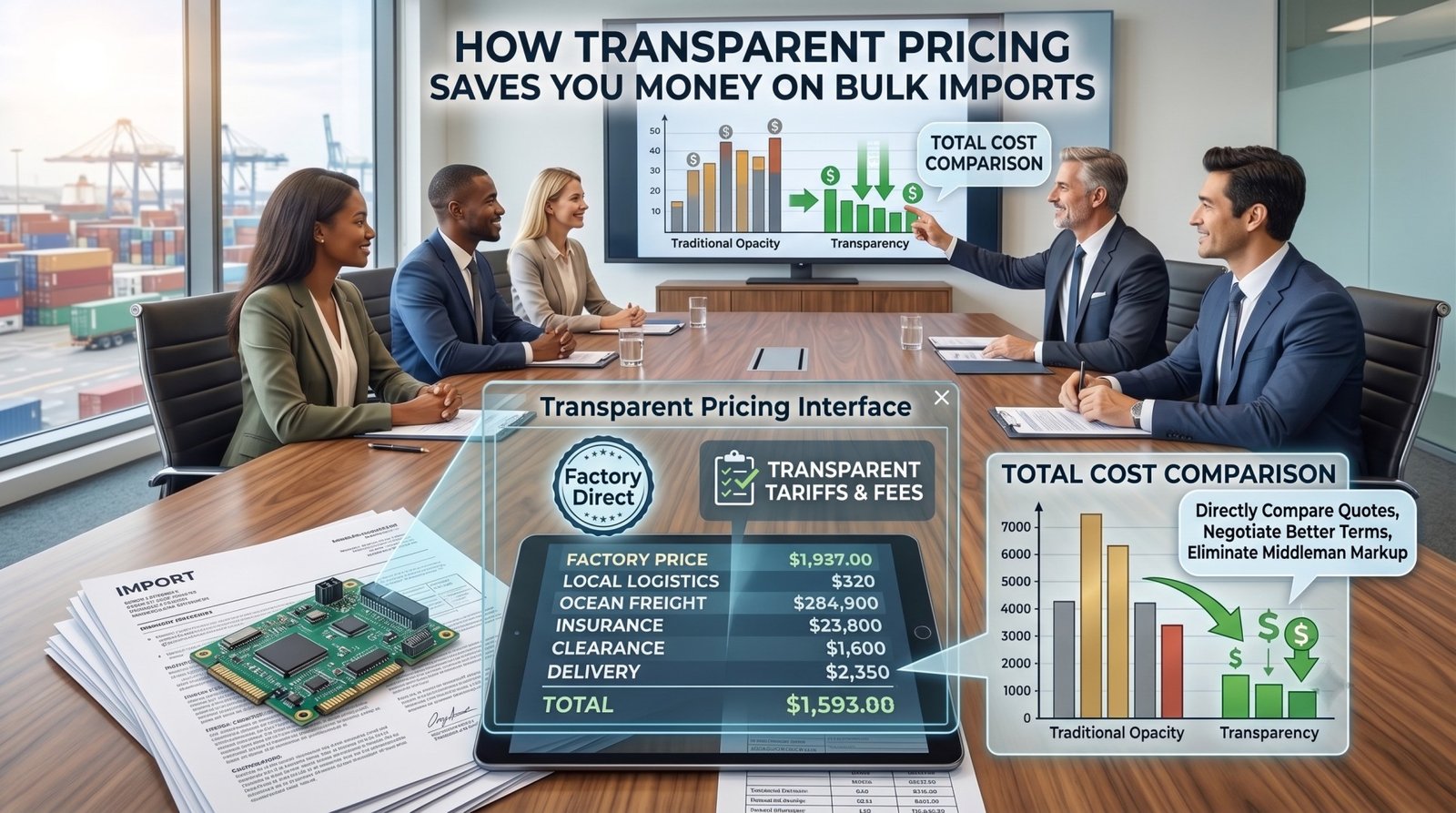 How Transparent Pricing Saves You Money on Bulk Imports
